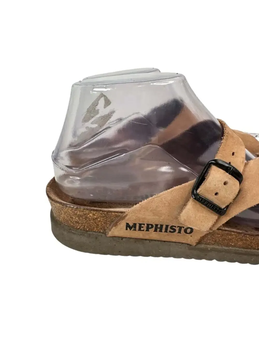 Mephisto Helen Sandals Beige Suede Cork Comfort Walking Travel Euro 36